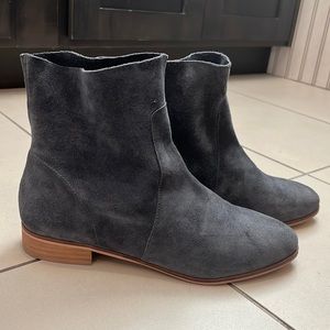 Dr Scholl’s grey suede ankle booties